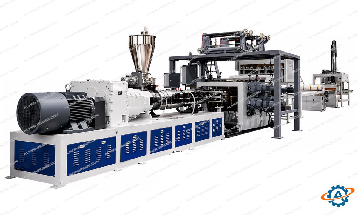  Многовалковая экструзионная линия для производства напольных покрытий SPC/LVT KWX-SPC-1 (0)