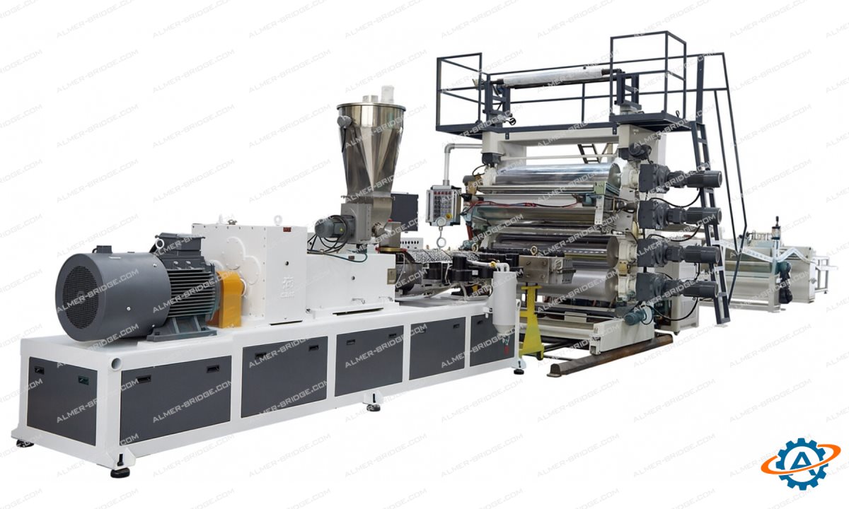  Экструзионно-каландровая линия для производства листов и плит из ПВХ SJSZ92/188 (0)