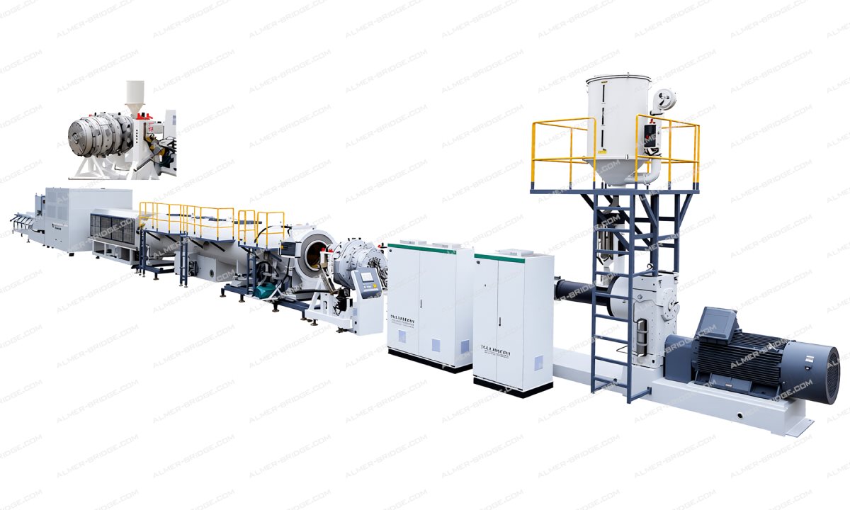  Экструзионная линия для производства напорных труб из ПНД для водоснабжения и газоснабжения KWX-800-I (1)