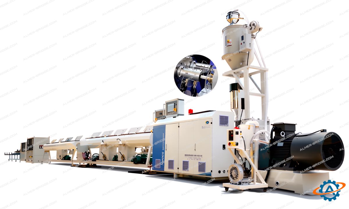  Высокоскоростная экструзионная линия для производства труб из PP-R/PERT одноканальная PP-R-63 Single диам.20-110мм (0)