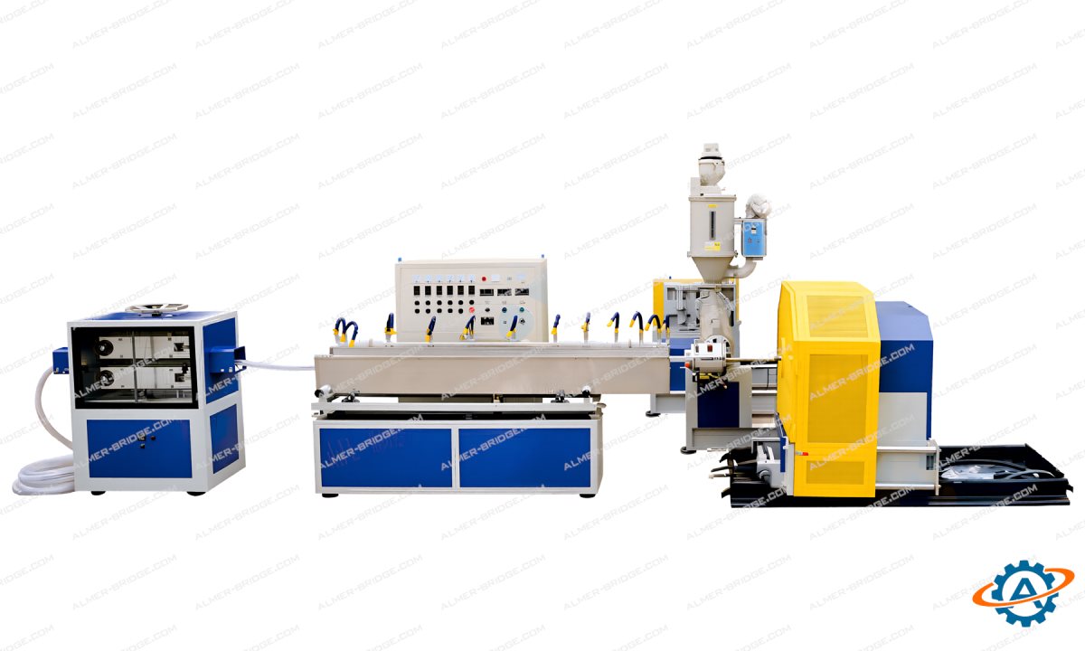  Экструзионная линия для производства напорных рукавов из ПВХ, армированных стальной проволокой SRH45 (0)