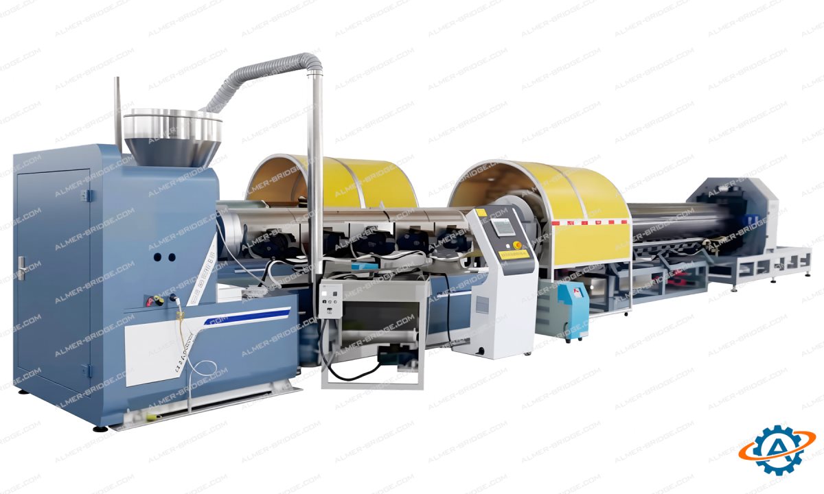  Экструзионная линия для производства труб из сверхвысокомолекулярного полиэтилена UHMWPE-110 (0)