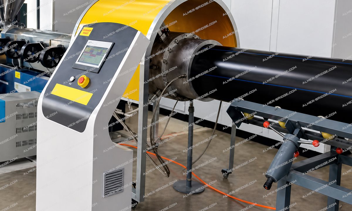  Экструзионная линия для производства труб из сверхвысокомолекулярного полиэтилена UHMWPE-110 (1)