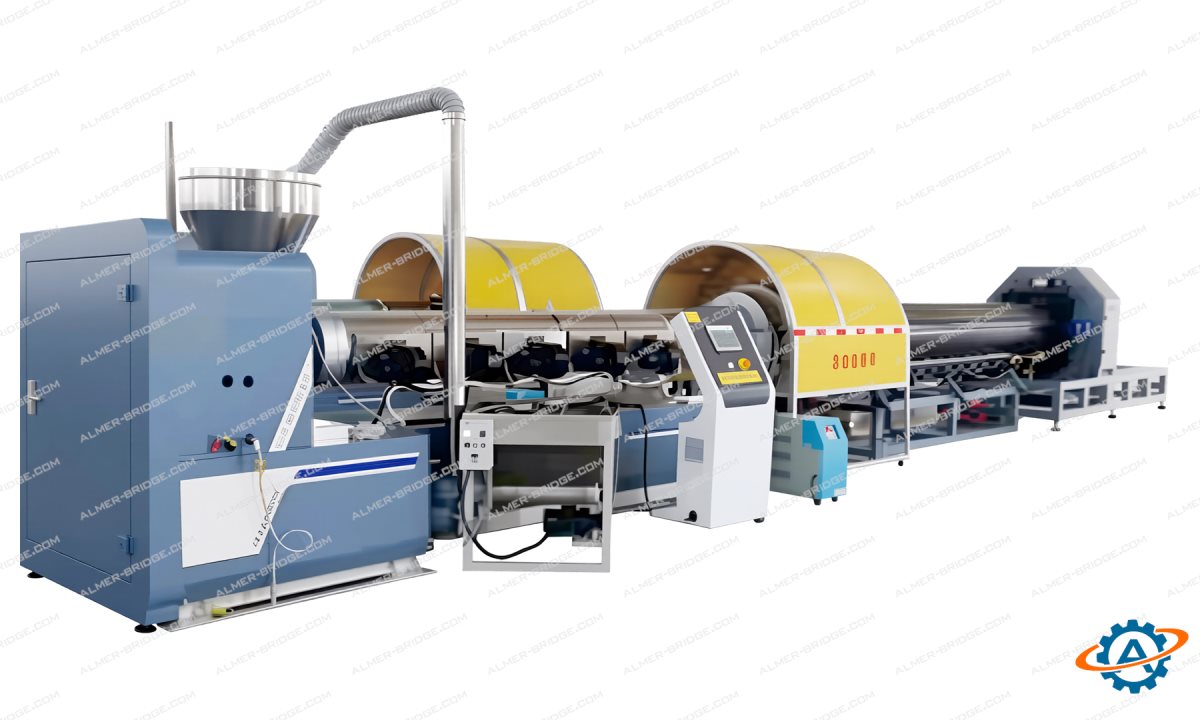  Экструзионная линия для производства труб из сверхвысокомолекулярного полиэтилена UHMWPE-800 (0)