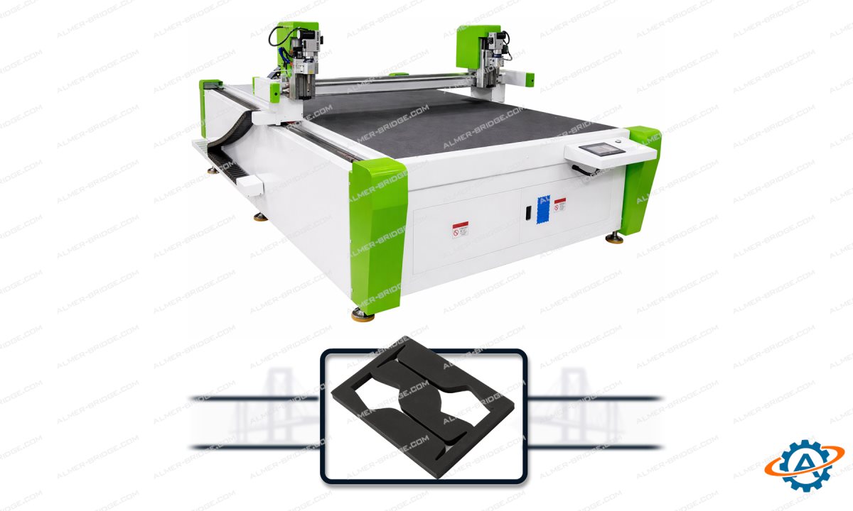  Двухголовочный плоттер для резки листового материала для ложементов QB-CS-CNC-2 (0)